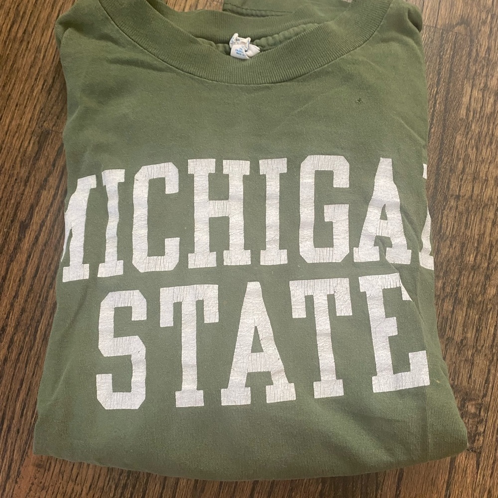 MICHIGAN STATE vintage tee. Size L